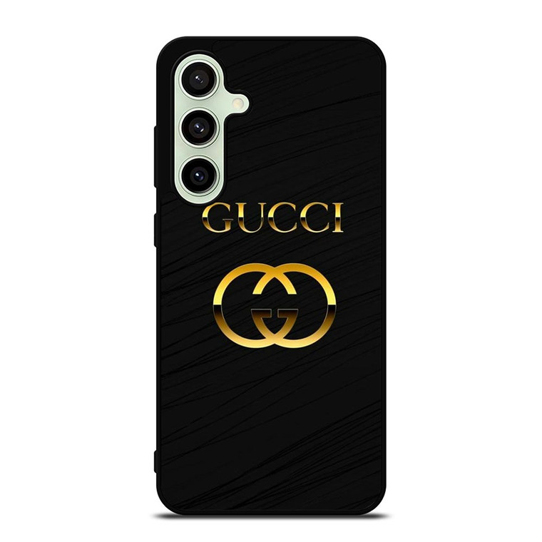 GUCCI LOGO BLACK GOLD EMBLEM Samsung Galaxy S24 FE Case Cover GUCCI LOGO BLACK GOLD EMBLEM Samsung Galaxy S24 FE Case Cover