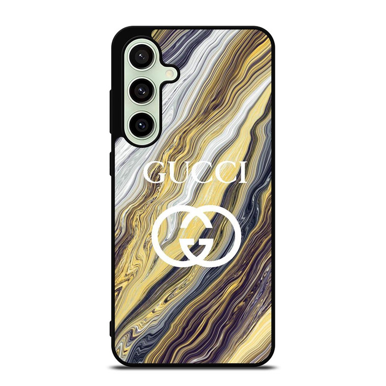 GUCCI LOGO EMBLEM ON GOLDEN MARBLE Samsung Galaxy S24 FE Case Cover GUCCI LOGO EMBLEM ON GOLDEN MARBLE Samsung Galaxy S24 FE Case Cover