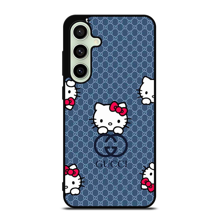 GUCCI LOGO HELLO KITTY BLUE Samsung Galaxy S24 FE Case Cover GUCCI LOGO HELLO KITTY BLUE Samsung Galaxy S24 FE Case Cover