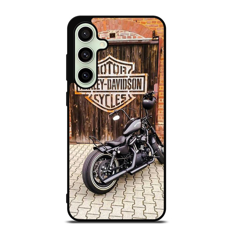 HARLEY DAVIDSON BLACK MOTORCYCLE Samsung Galaxy S24 FE Case Cover