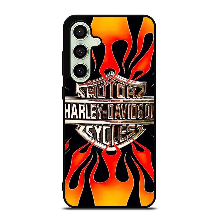HARLEY DAVIDSON MOTORCYCLE LOGO FLAME Samsung Galaxy S24 FE Case Cover HARLEY DAVIDSON MOTORCYCLE LOGO FLAME Samsung Galaxy S24 FE Case Cover