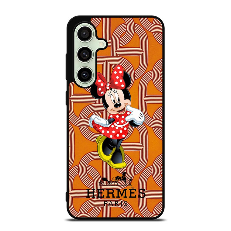 HERMES PARIS PATTERN MINNIE MOUSE DISNEY Samsung Galaxy S24 FE Case Cover HERMES PARIS PATTERN MINNIE MOUSE DISNEY Samsung Galaxy S24 FE Case Cover