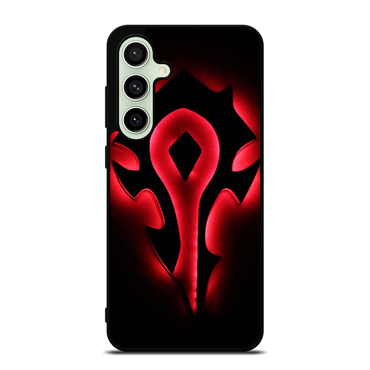 HORDE WORLD OF WARCRAFT BLACK LOGO Samsung Galaxy S24 FE Case Cover