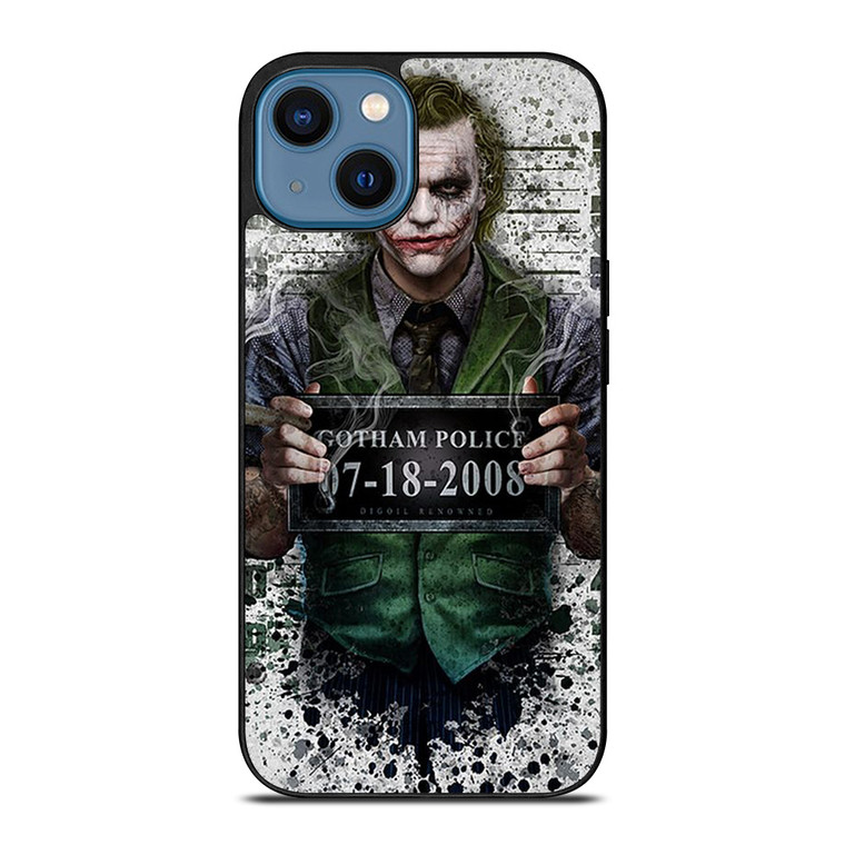 JOKER HEATH LEDGER MUGSHOT  iPhone 14 Case Cover