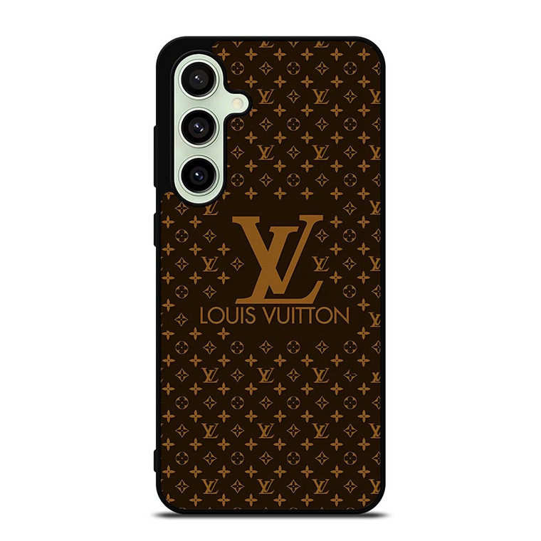 LOUIS VUITTON LV LOGO BROWN Samsung Galaxy S24 FE Case Cover LOUIS VUITTON LV LOGO BROWN Samsung Galaxy S24 FE Case Cover