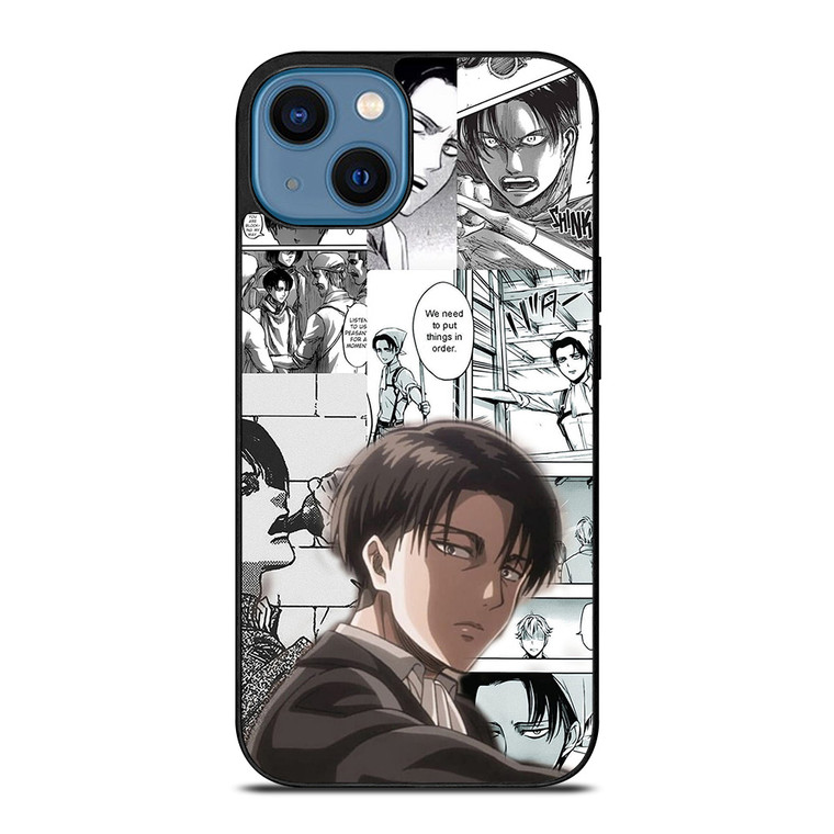 LEVI ACKERMAN ATTACK ON TITANS MANGA  iPhone 14 Case Cover