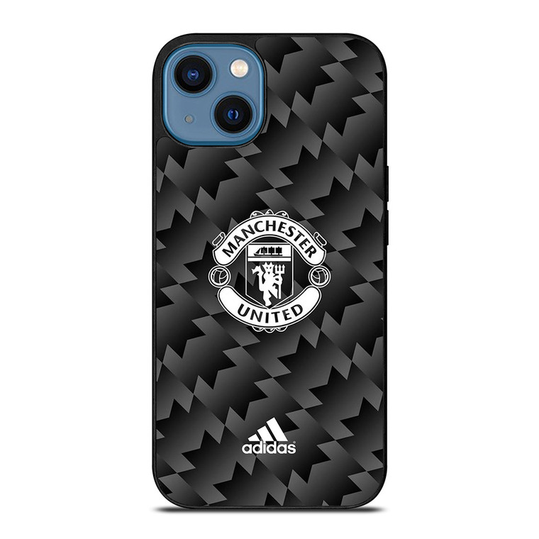 MANCHESTER UNITED ADIDAS BLACK KIT  iPhone 14 Case Cover