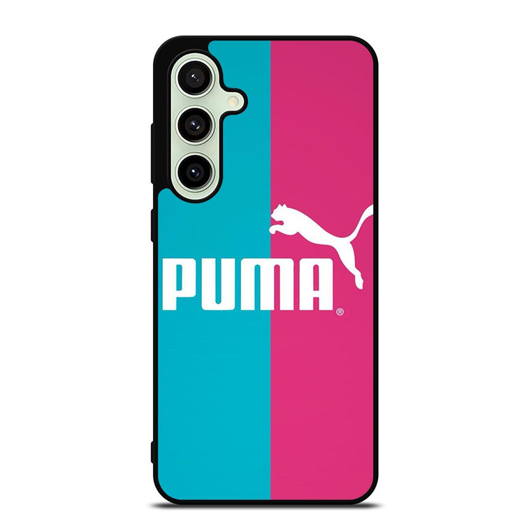 PUMA BLUE PINK LOGO Samsung Galaxy S24 FE Case Cover