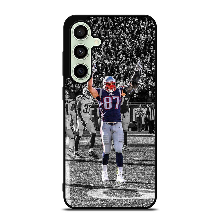 ROB GRONKOWSKI NEW ENGLAND PATRIOTS BLACK WHITE Samsung Galaxy S24 FE Case Cover