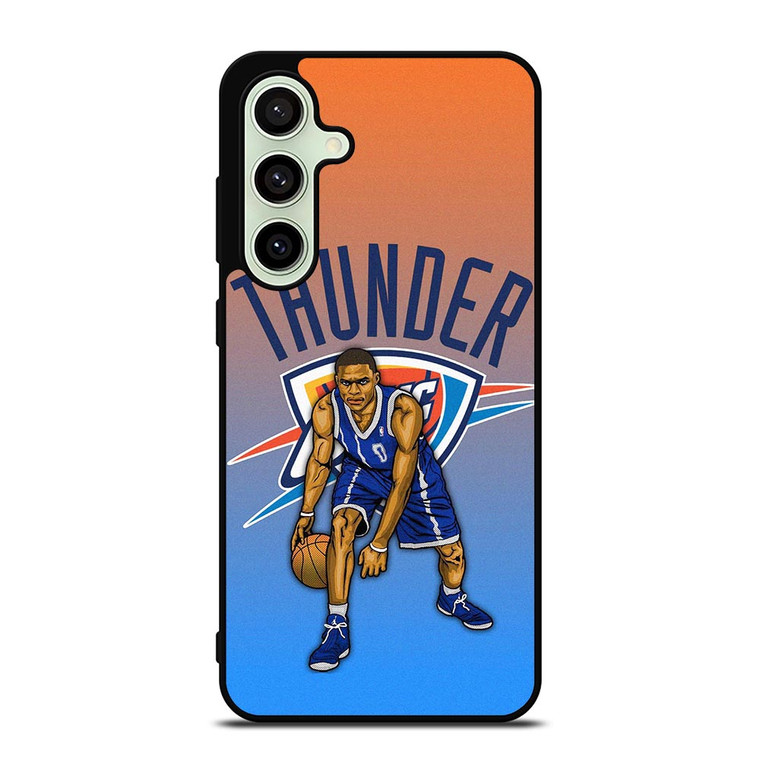 RUSSELL WESTBROOK OKC OKLAHOMA CITY THUNDER 2 Samsung Galaxy S24 FE Case Cover