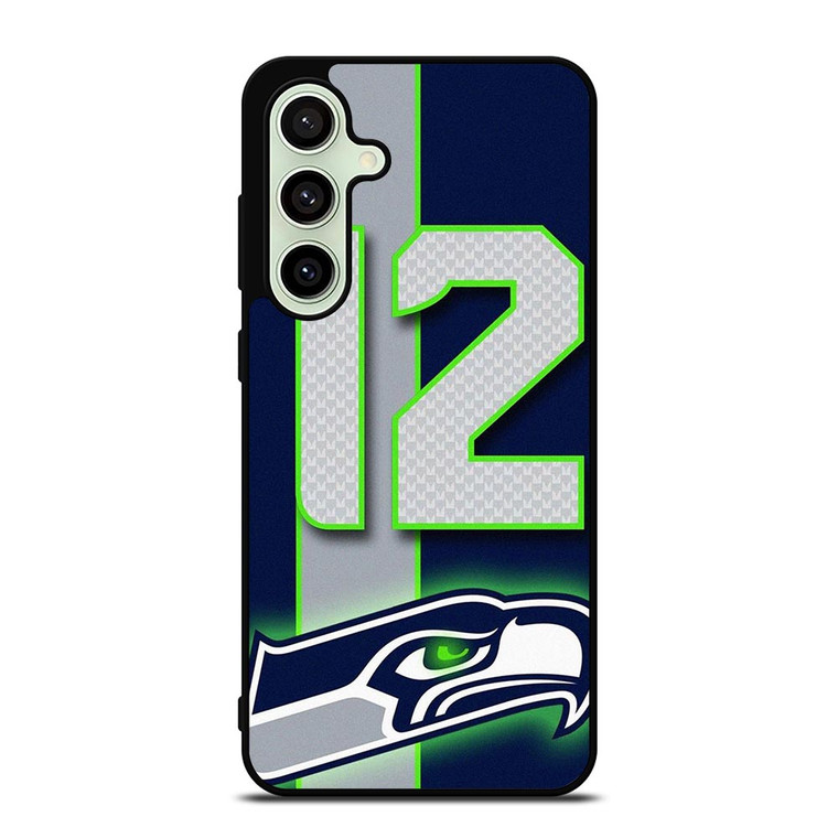 SEATTLE SEAHAWKS NFL 12 MAN LOGO Samsung Galaxy S24 FE Case Cover