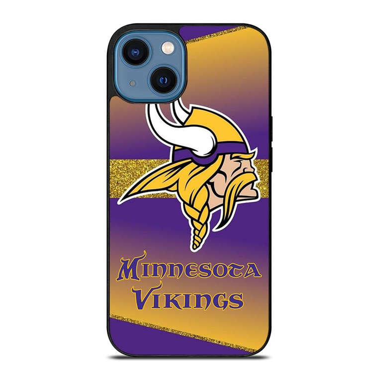 MINNESOTA VIKINGS GLITTER LOGO  iPhone 14 Case Cover