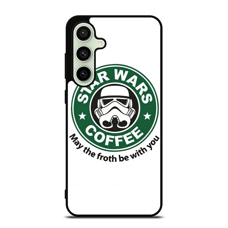 STARBUCKS COFFEE STAR WARS MAY THE FROTH BE WITH YOU Samsung Galaxy S24 FE Case Cover STARBUCKS COFFEE STAR WARS MAY THE FROTH BE WITH YOU Samsung Galaxy S24 FE Case Cover