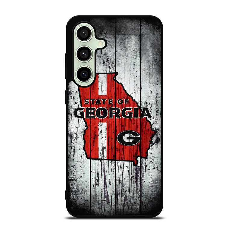 STATE OF GEORGIA WOOD SIGN Samsung Galaxy S24 FE Case Cover
