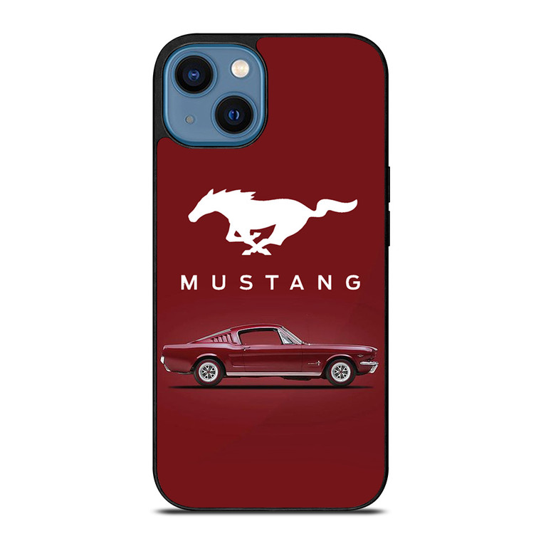 MUSTANG FASTBACK LOGO  iPhone 14 Case Cover MUSTANG FASTBACK LOGO  iPhone 14 Case Cover