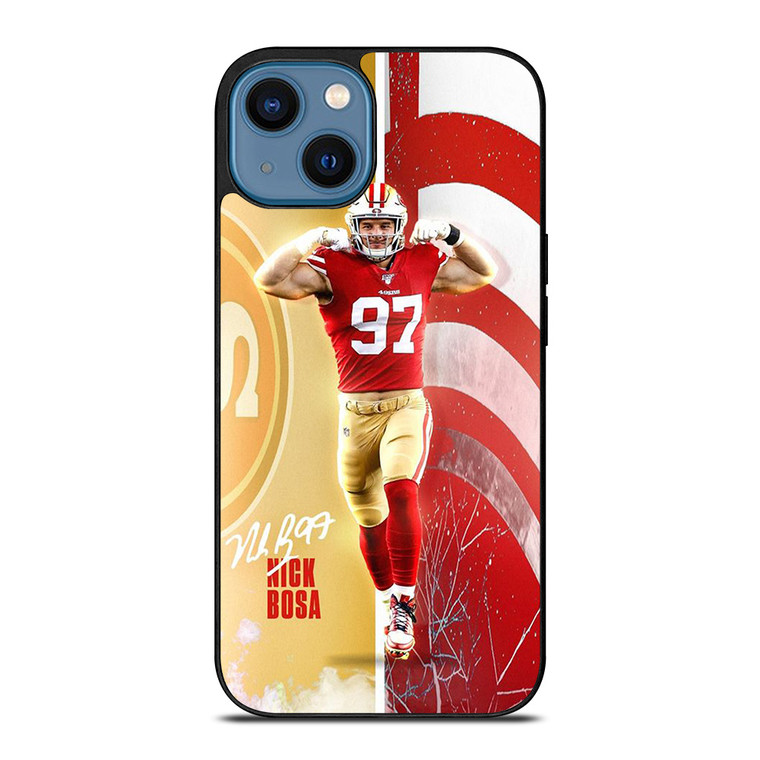 NICK BOSA SAN FRANCISCO 49ERS FOOTBALL  iPhone 14 Case Cover NICK BOSA SAN FRANCISCO 49ERS FOOTBALL  iPhone 14 Case Cover
