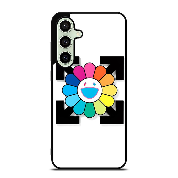 TAKASHI MURAKAMI SMILEY FLOWER OFF WHITE Samsung Galaxy S24 FE Case Cover
