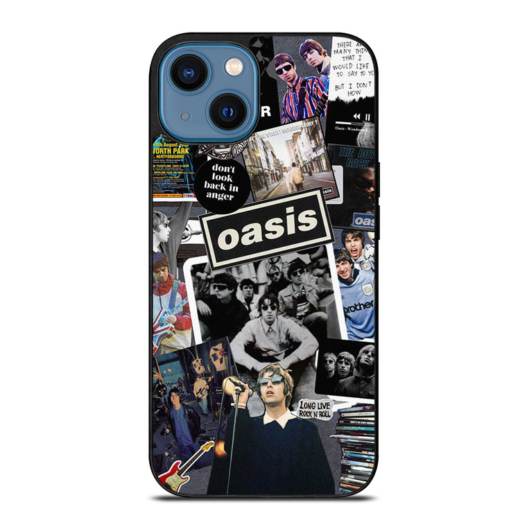 OASIS ROCK BAND COLLAGE  iPhone 14 Case Cover
