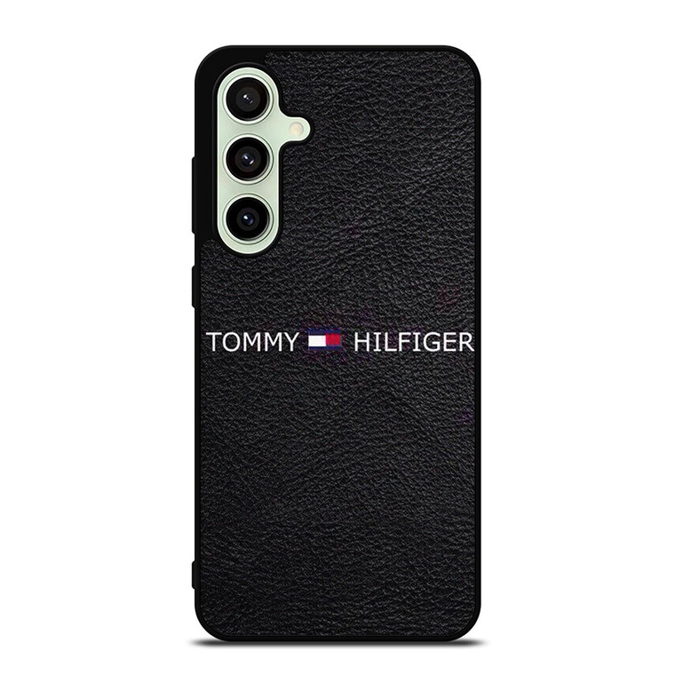 TOMMY HILFIGER LOGO LEATHER Samsung Galaxy S24 FE Case Cover