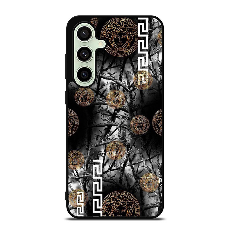 VERCASE CAMO LEAF BLACK WHITE Samsung Galaxy S24 FE Case Cover VERCASE CAMO LEAF BLACK WHITE Samsung Galaxy S24 FE Case Cover