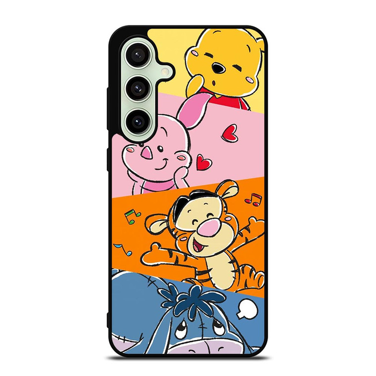 WINNIE THE POOH CARTOON COLLAGE Samsung Galaxy S24 FE Case Cover