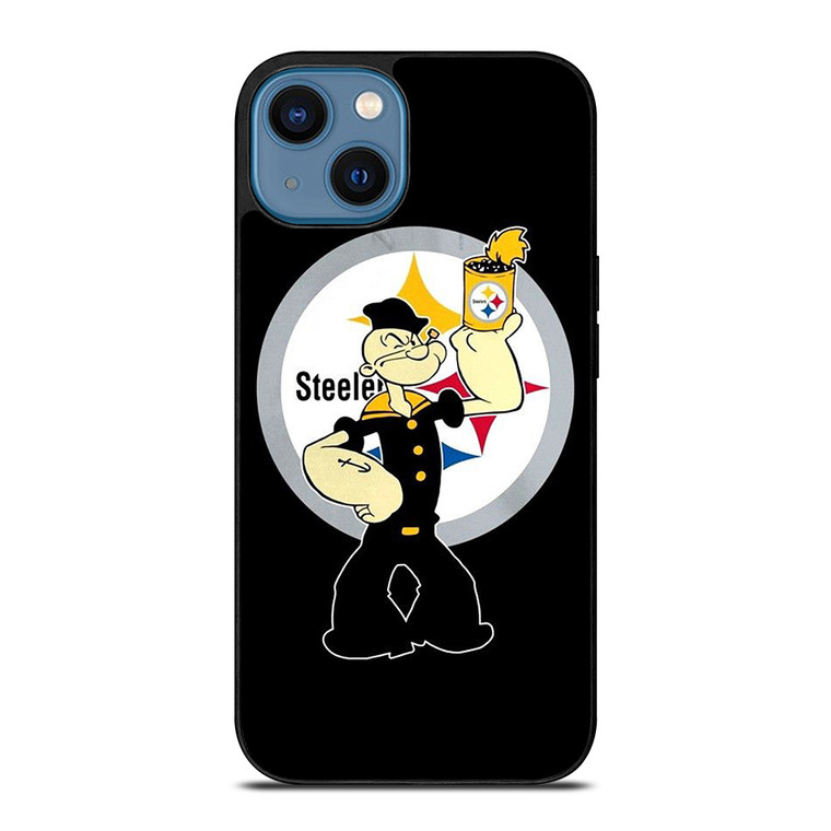PITTSBURGH STEELERS FOOTBALL POPEYE CARTOON  iPhone 14 Case Cover