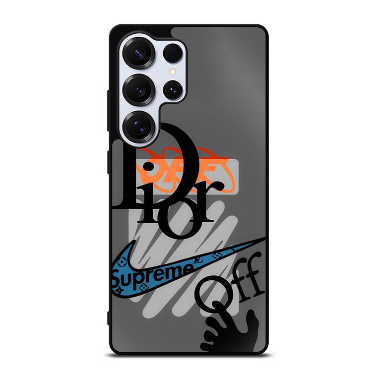 DIOR SUPREME OFF WHITE NIKE LOGO Samsung Galaxy S25 Ultra Case Cover