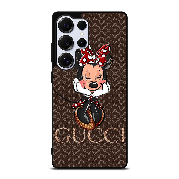 GUCCI LOGO BROWN MINNIE MOUSE DISNEY Samsung Galaxy S25 Ultra Case Cover GUCCI LOGO BROWN MINNIE MOUSE DISNEY Samsung Galaxy S25 Ultra Case Cover