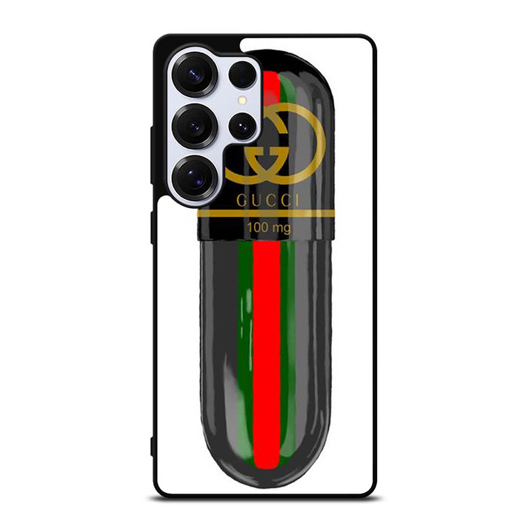 GUCCI LOGO DRUGS 100 MG ICON Samsung Galaxy S25 Ultra Case Cover GUCCI LOGO DRUGS 100 MG ICON Samsung Galaxy S25 Ultra Case Cover