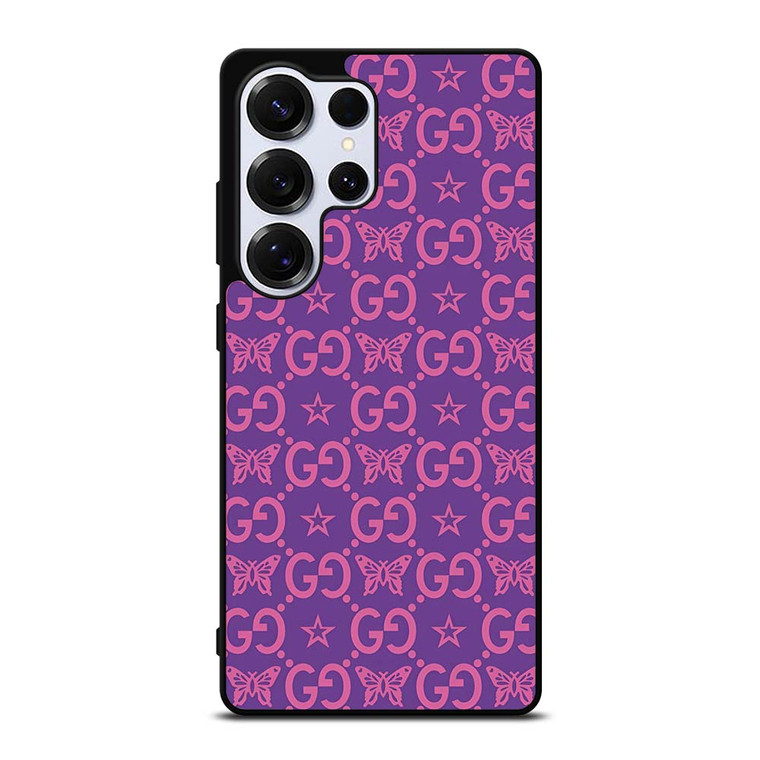 GUCCI LOGO STAR BUTTERFLIES PATTERN Samsung Galaxy S25 Ultra Case Cover GUCCI LOGO STAR BUTTERFLIES PATTERN Samsung Galaxy S25 Ultra Case Cover