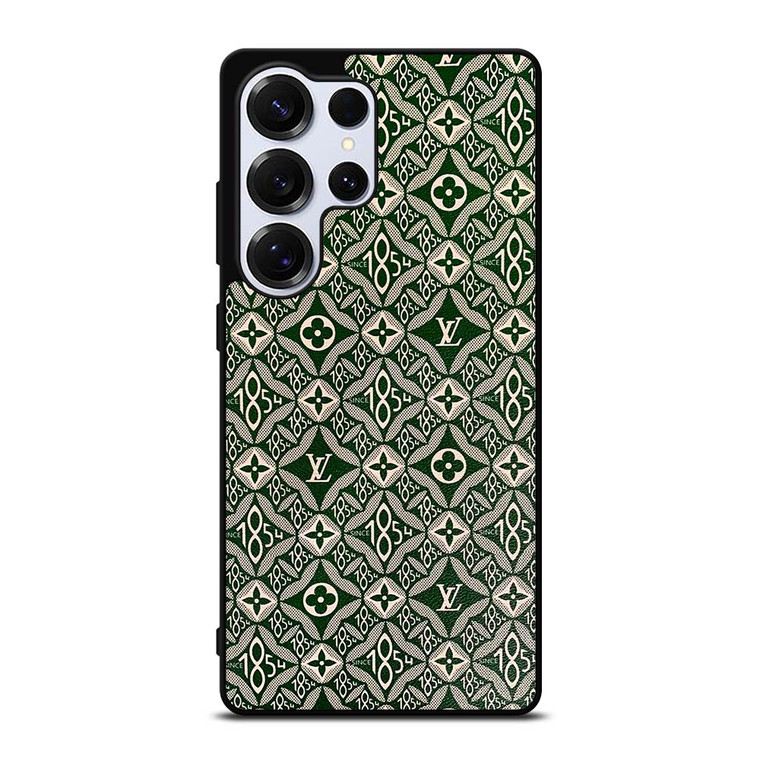 LOUIS VUITTON LOGO LV GREEN PATTERN SINCE 1854 Samsung Galaxy S25 Ultra Case Cover