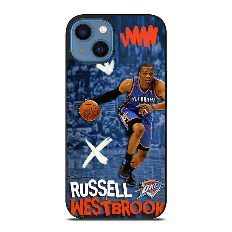 RUSSELL WESTBROOK OKC OKLAHOMA CITY THUNDER  iPhone 14 Case Cover