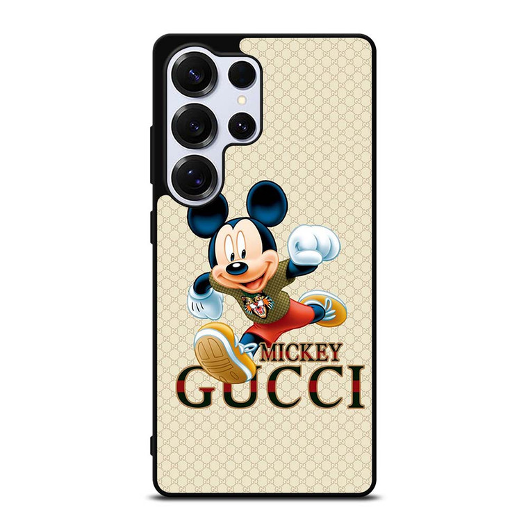 MICKEY MOUSE DISNEY X GUCCI LOGO PATTERN Samsung Galaxy S25 Ultra Case Cover