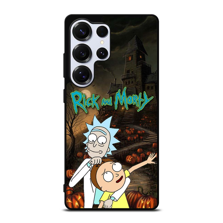 RICK AND MORTY HAPPY HALLOWEEN Samsung Galaxy S25 Ultra Case Cover