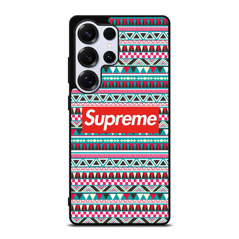 SUPREME AZTEC PATTERN Samsung Galaxy S25 Ultra Case Cover