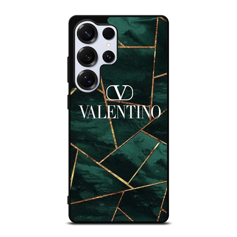 VALENTINO LOGO GREEN MARBLE Samsung Galaxy S25 Ultra Case Cover