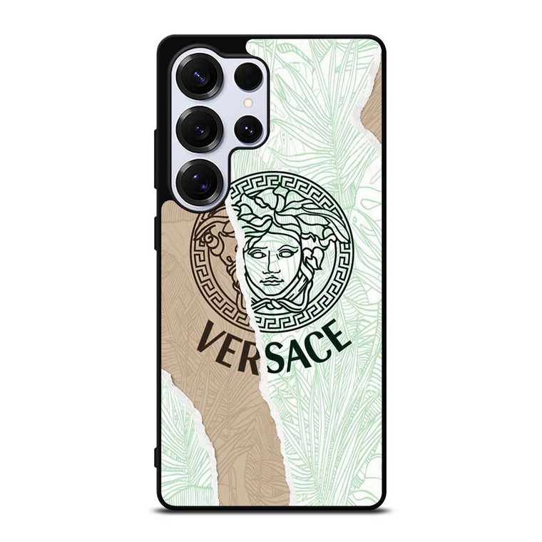 VERSACE LOGO PALM LEAVES Samsung Galaxy S25 Ultra Case Cover