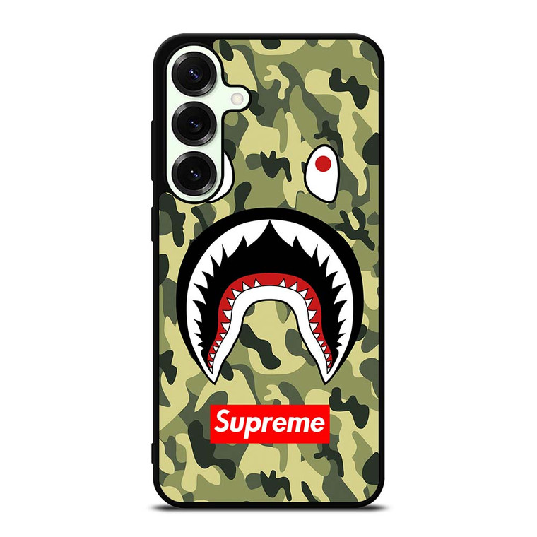 BAPE BATHING CAMO SHARK SUPREME Samsung Galaxy S25 Plus Case Cover