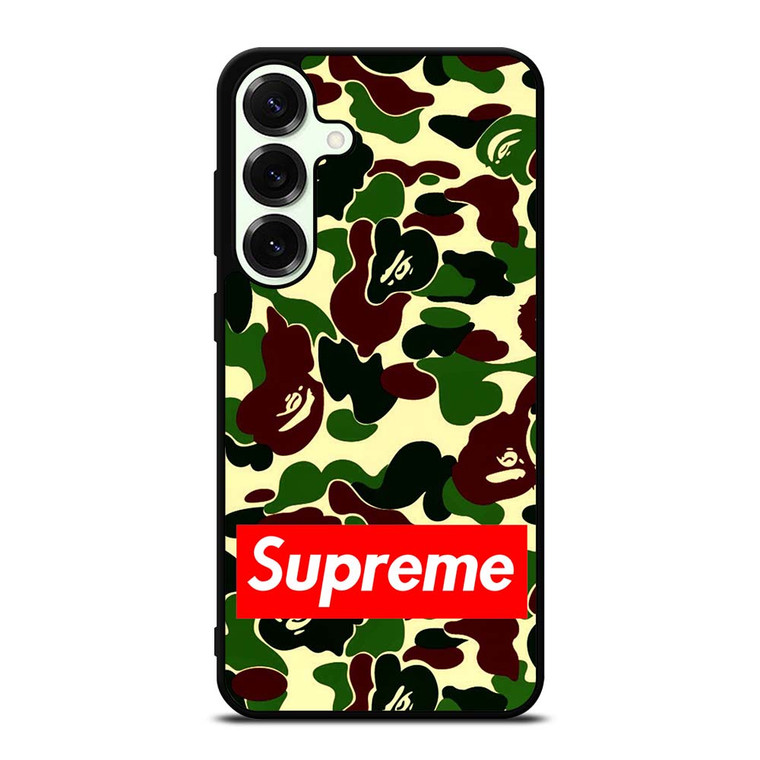 CAMO BAPE SUPREME Samsung Galaxy S25 Plus Case Cover