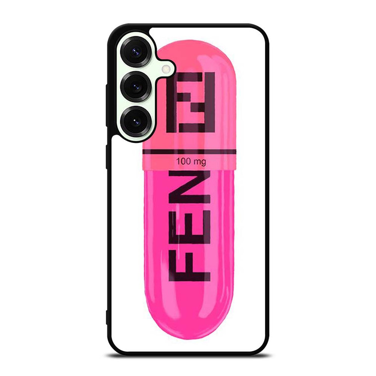 FENDI LOGO 100 MG PINK DRUG ICON Samsung Galaxy S25 Plus Case Cover FENDI LOGO 100 MG PINK DRUG ICON Samsung Galaxy S25 Plus Case Cover