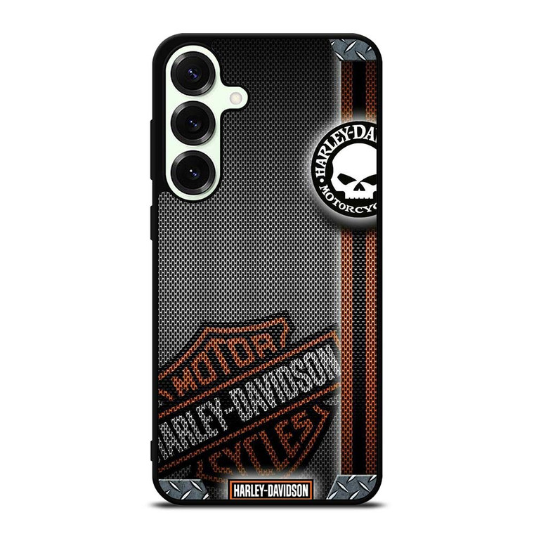 HARLEY DAVIDSON LOGO METAL TEXTURE Samsung Galaxy S25 Plus Case Cover HARLEY DAVIDSON LOGO METAL TEXTURE Samsung Galaxy S25 Plus Case Cover