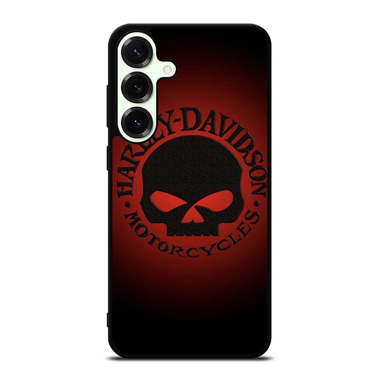HARLEY DAVIDSON MOTORCYCLES COMPANY SKULL LOGO RED Samsung Galaxy S25 Plus Case Cover