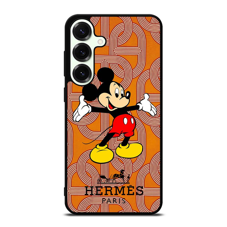 HERMES PARIS PATTERN MICKEY MOUSE DISNEY Samsung Galaxy S25 Plus Case Cover HERMES PARIS PATTERN MICKEY MOUSE DISNEY Samsung Galaxy S25 Plus Case Cover