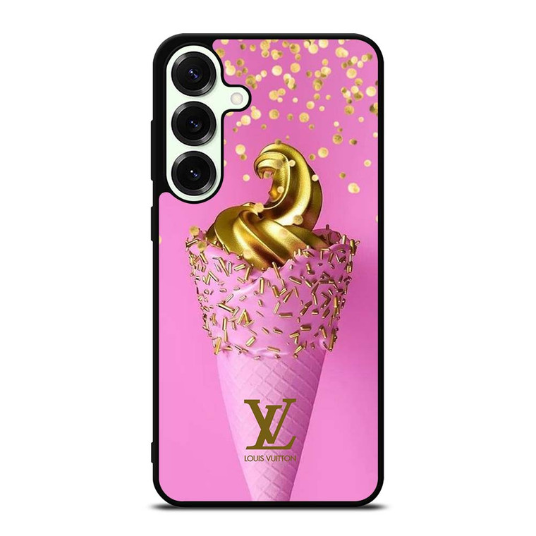 LOUIS VUITTON LOGO GOLDEN ICE CREAM ICON Samsung Galaxy S25 Plus Case Cover LOUIS VUITTON LOGO GOLDEN ICE CREAM ICON Samsung Galaxy S25 Plus Case Cover