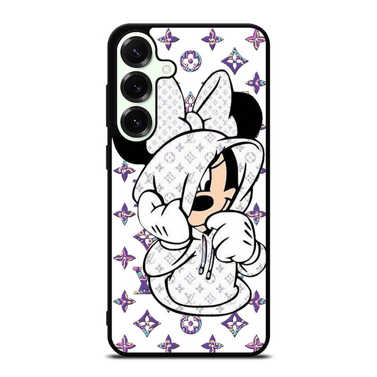 MINNIE MOUSE DISNEY FEAT LOUIS VUITTON LV WHITE Samsung Galaxy S25 Plus Case Cover MINNIE MOUSE DISNEY FEAT LOUIS VUITTON LV WHITE Samsung Galaxy S25 Plus Case Cover