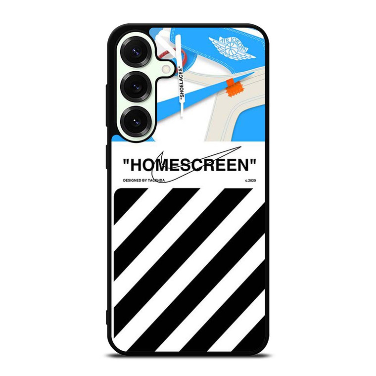 OFF WHITE NIKE LOGO SHOES HOMESCREEN Samsung Galaxy S25 Plus Case Cover