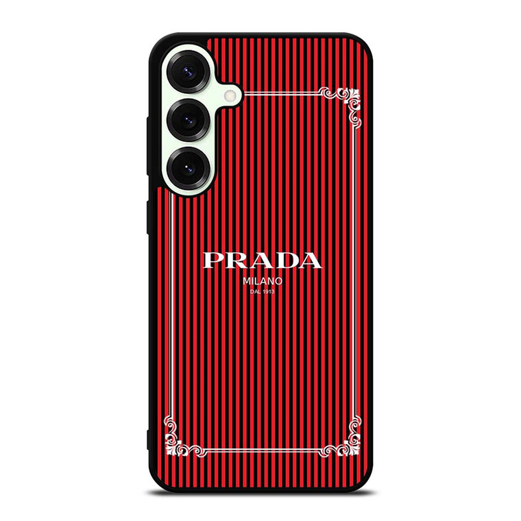 PRADA LOGO RED STRIPE Samsung Galaxy S25 Plus Case Cover