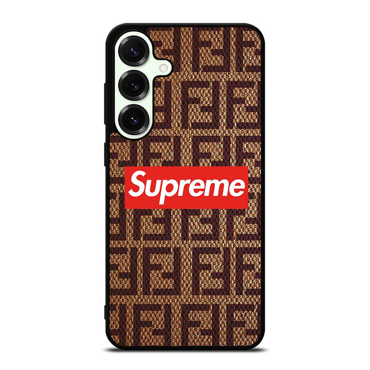 SUPREME FENDI PATTERN Samsung Galaxy S25 Plus Case Cover