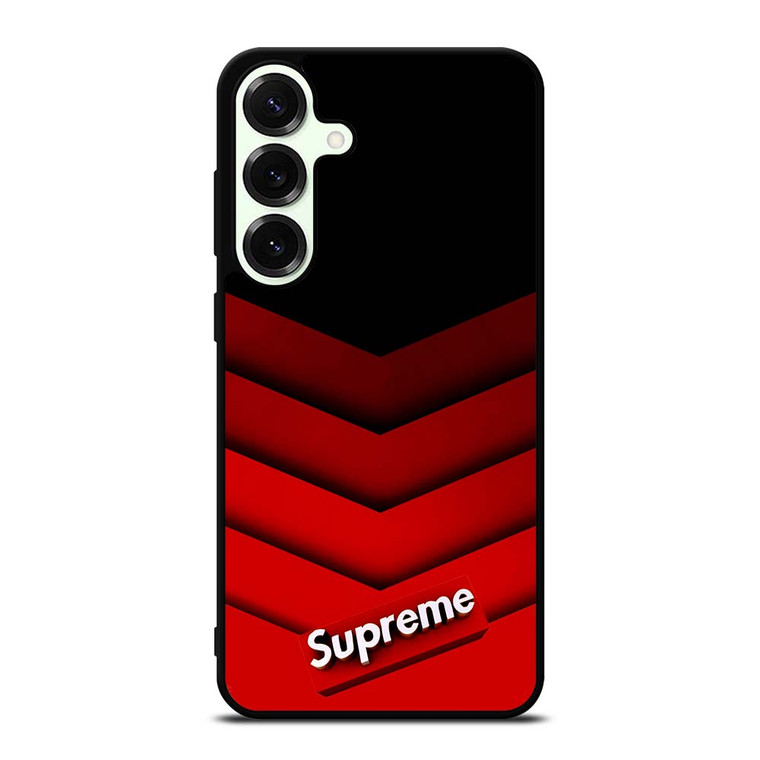 SUPREME RED PATTERN Samsung Galaxy S25 Plus Case Cover