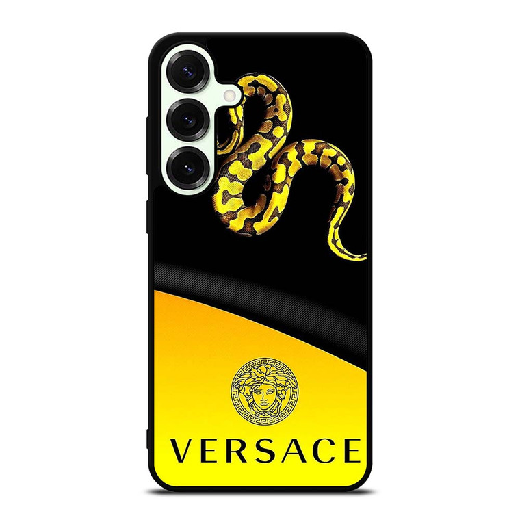 VERSACE LOGO SNAKE ICON YELLOW Samsung Galaxy S25 Plus Case Cover